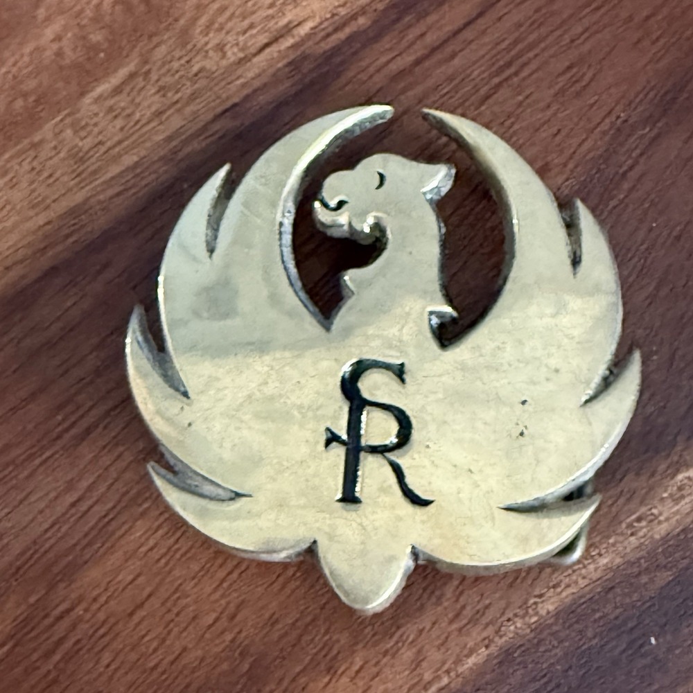 Vintage Sturm Ruger SR Phoenix Brass Belt Buckle Taiwan 312 Western